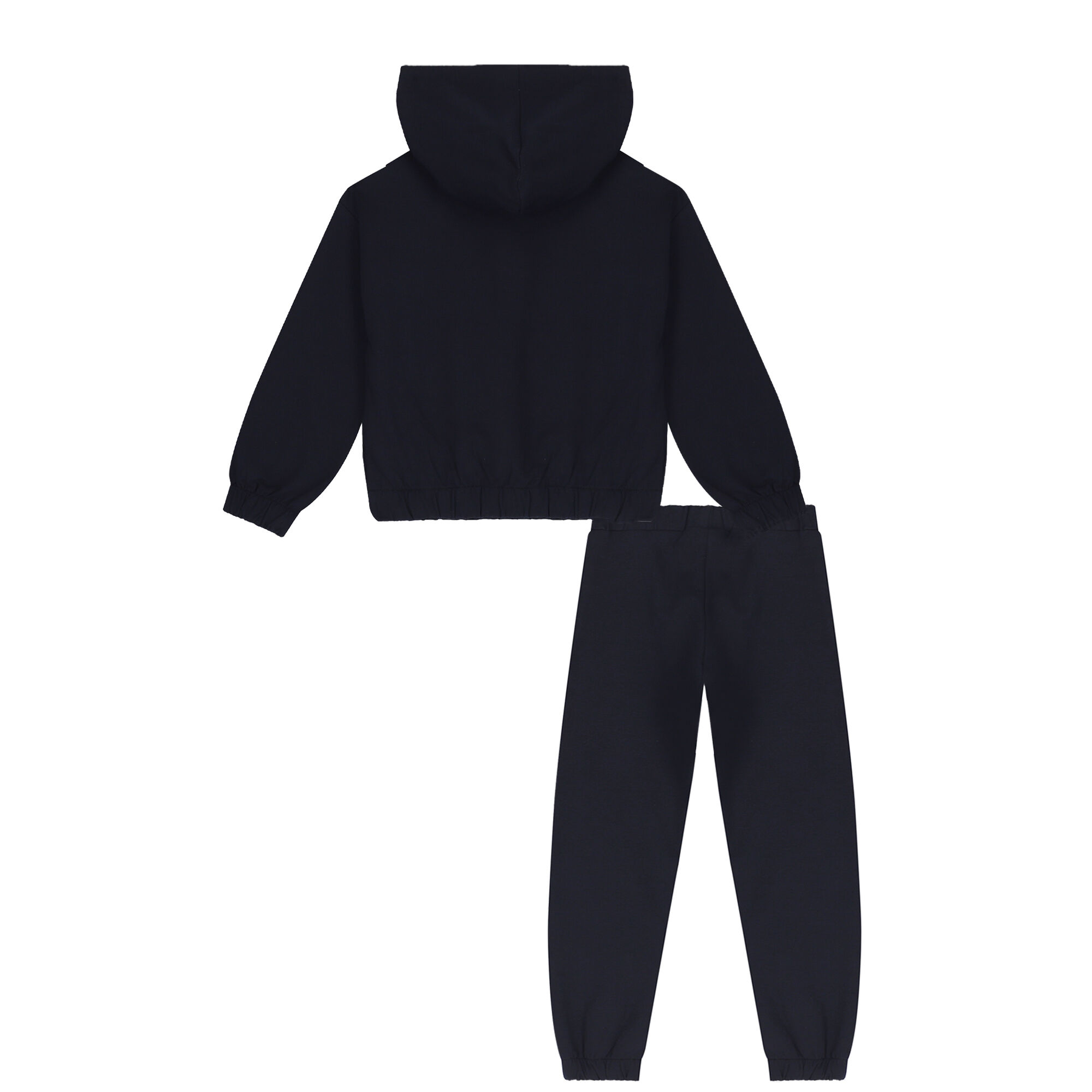 Girls plain sales black tracksuit